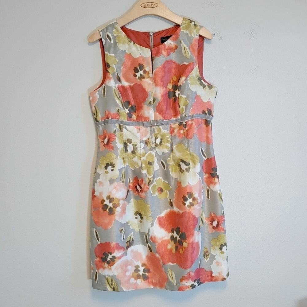Perceptions Floral Sleeveless Dress Sz 12